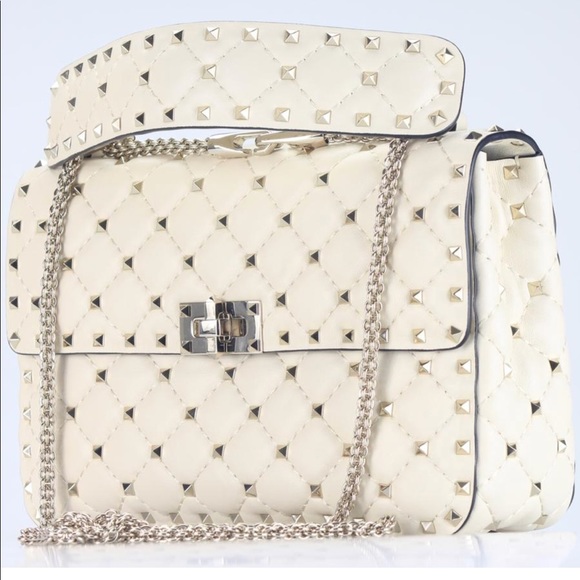New Valentino Pike Leather Studded Shoulder Bag - Picture 2 of 8